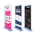Display Rack Vertical Aluminum Alloy Double-Sided Poster Rack Door Type Floor-Standing 80x180kt Board Billboard