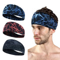 Wholesale Workout Yoga Gym Fitness Sporty Fashion Wide Print Quick Dry Sweatband Running Headbands Unisex