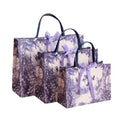 Customized Wholesale Recycled Luxury Kraft Purple Paper Gift Bags with Magnetic Closure and Ribbon Handle for Boutiques Jewelry