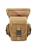 Waterproof Tactical Drop Leg Pouch Bag Type B Cross Over Leg Rig Outdoor Bike Cycling Hiking Thigh Bag