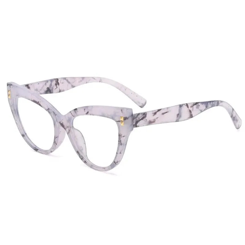 Lucky Oversized Eyeglass Frames Blue Light Blocking Computer Glasses Women Optical Frame Myopia Cat Eye Glasses Frame