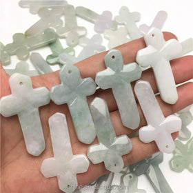 Certified Grade a Factory Direct Sales of Jade Myanmar Jade Cross Crafts Wholesale