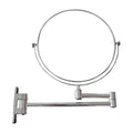 Beelee Round 1X/3X Magnifying Movable Makeup Mirror Wall Mounted Extendable 360 Swivel Shaving Mirror