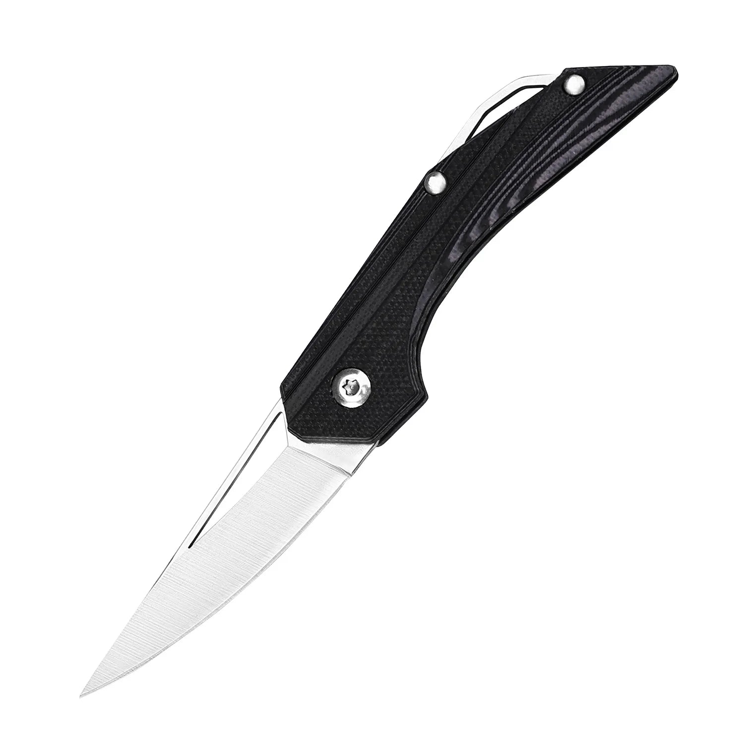 Portable Stainless Steel Folding Knife G10 Handle Mini Outdoor Travel Self-Defense DIY Household Utility Fruit EDC Pocket Knife