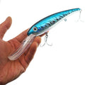 14CM 20G Holographic Blue Deep Diving Hard Bait  Saltwater Fishing Lure for Tuna Snapper & Groupers