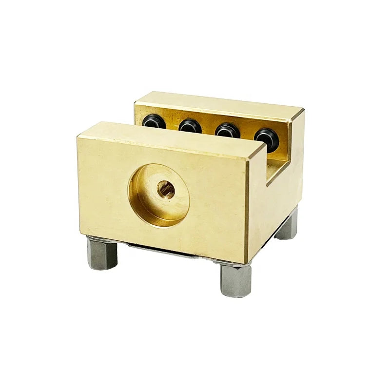 HPEDM EDM brass electrode holder with chip hole for clamping mould tungsten copper electrode ER-009223