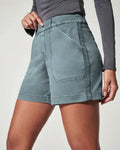 S-4XL Large Fashionable Simple Pocket Shorts With Raised Hips High Elastic Twill Casual Shorts Low Waist Shorts