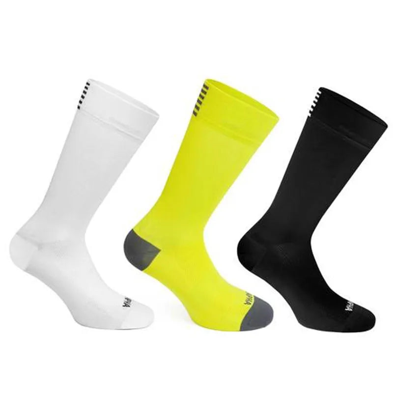 In Stock Custom Made High Quality Running Cycle Athletic Socks Breathable Elastic Women Fashion Sports Men Socks