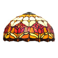 Tulip Lampshade Replacement Only Tiffany Style Stained Glass Vintage LampShade Accessories for Table Lamps Pendant Ceiling Lamp