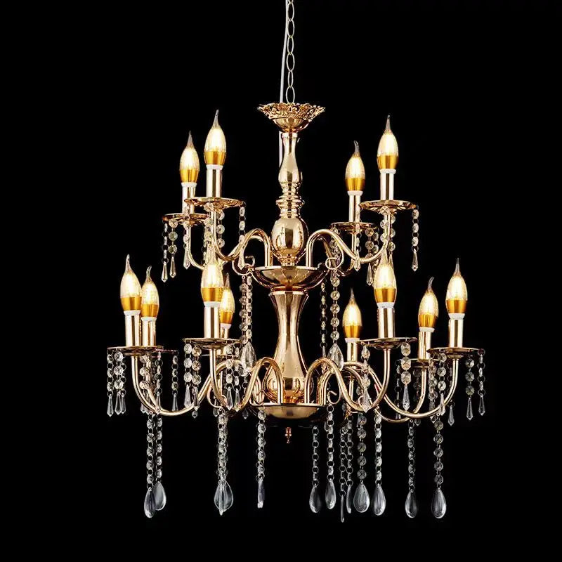 I811 New Arriving Wedding Crystal Chandelier Iron Decorative Chandelier Stage Wedding Ceiling Decoration