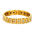 New Titanium Steel Couple Jewelry Stainless Steel Magnet Magnetic Men's and Women's Bracelet