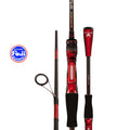 PURE LURE Ultralight Seawater 2 Pieces Rod Spinning Fishing with Fuji Guide