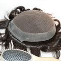 Australian Style Super Fine Swiss Lace Natural Human Hair Patch Replacement Men Toupee