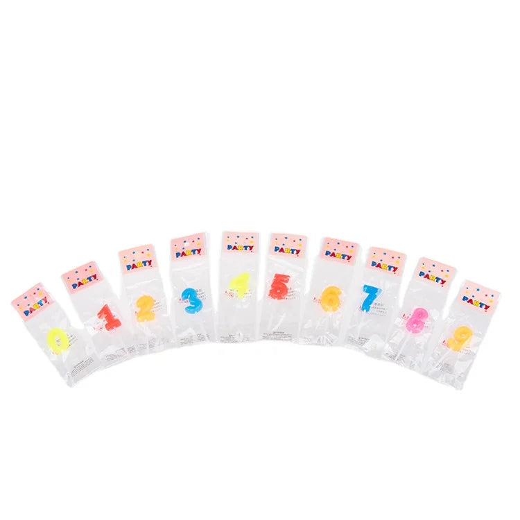 2021 Hot Sell Number Candle Birthday Candle 0-9 Happy Birthday Candle