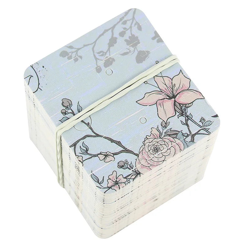 Wholesale Earrings Jewelry Printing Packaging Display Cards Short Paper Inner Packaging Cards