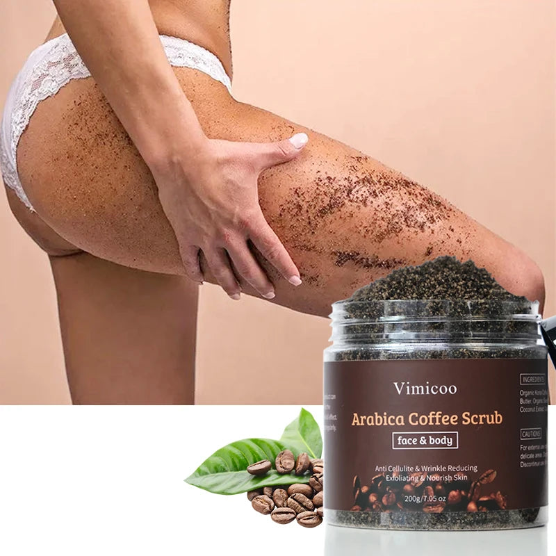 Private Label Coffee Body Scrub Natural Extract Dea Sea Salt Cleansing Moisturizing Exfoliating Skin Care Cosmetic Product