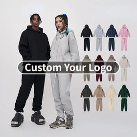 Men's Casual Pullover Hoodie Set Heavy Weight Fleece Material for Gym Jogging or Winter Sports Fall Winter Sweatshirts