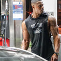 Men's Breathable Cotton Sleeveless Vest Brand Gym Clothing for Fitness Workout Hip Hop Hooded Tank Top Sportswear Tops for