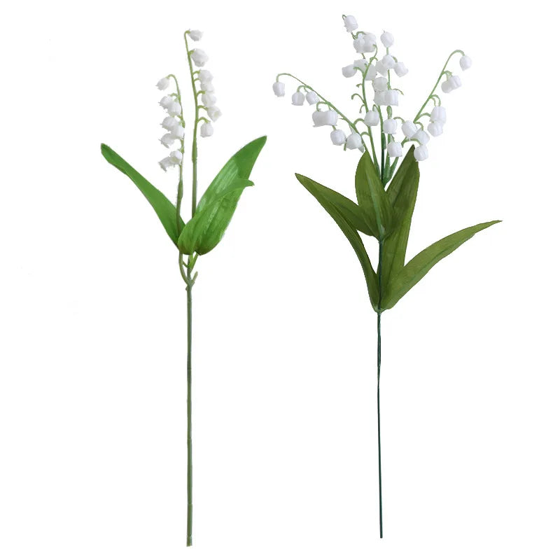Hot Sale Handmade Lily of the Valley Plastic Artificial Flowers for Decoration