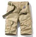 Cargo Shorts Men Regular Fit Style Short Pant High Quality Black Khaki Multi Pockets Cotton Men Cargo Shorts