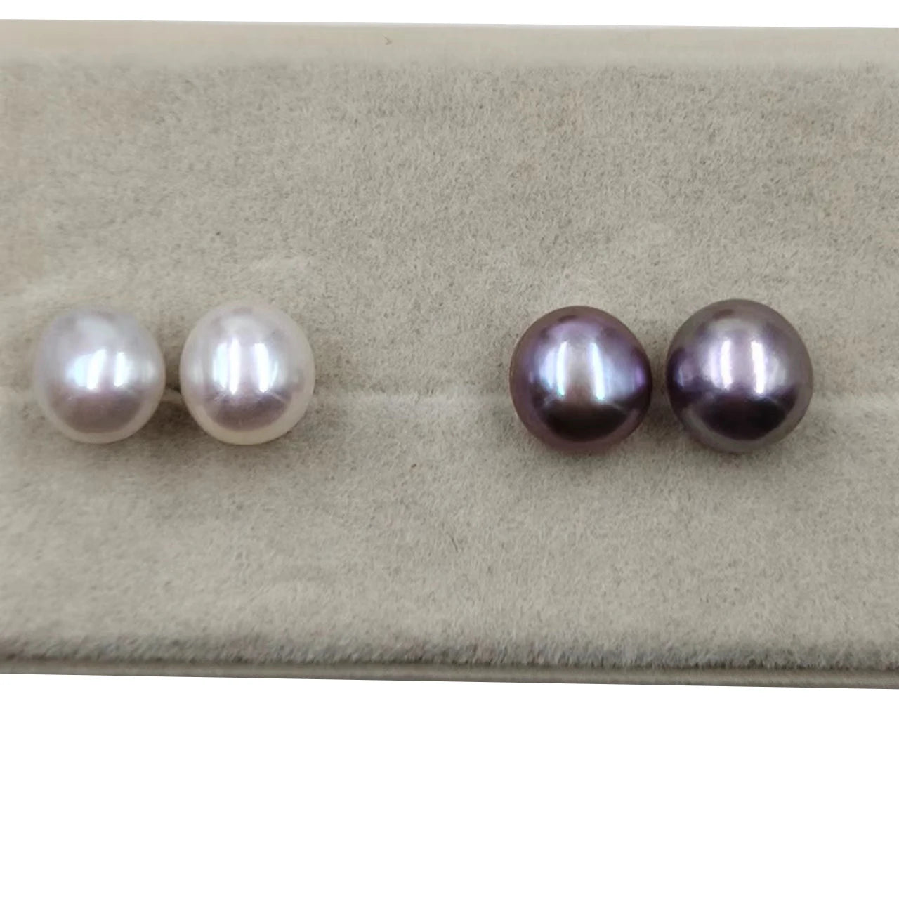 AAA 7 mm Baroque Freshwater Pearl 925 Silver Stud Earring  925 Sterling Silver Stud Earrings for Wedding6.3-7.3 mm Pearl