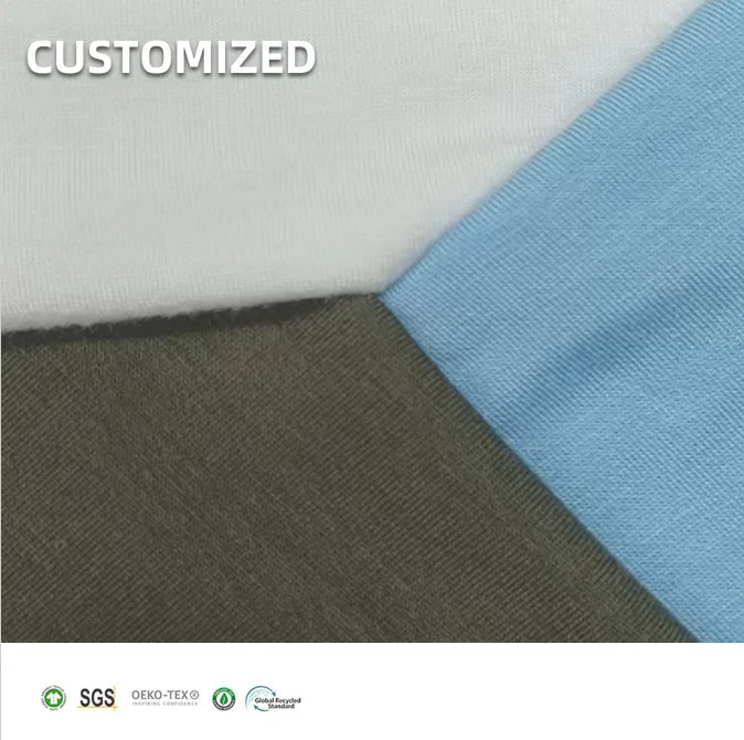 Super Soft High Stretch Skin Friendly 220GSM 93% Rayon 7% Spandex Single Jersey Fabric for Clothes