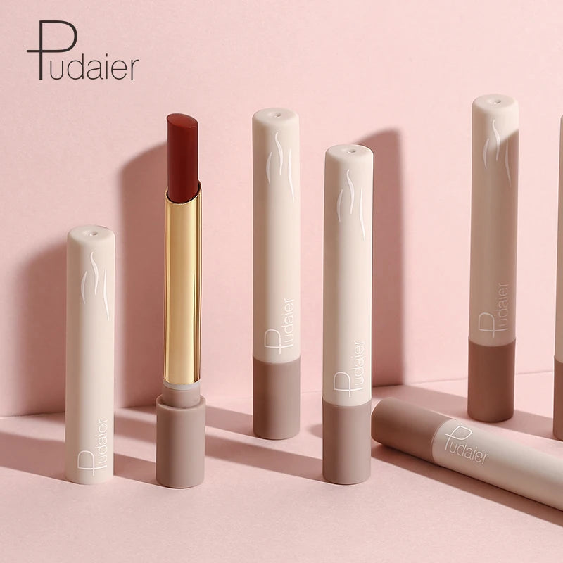 Wholesales 16 Colors Lip Makeup Waterproof Small Portable Cigarette Tube Nude Color Long Lasting Matte Velvet Luxury Lipstick
