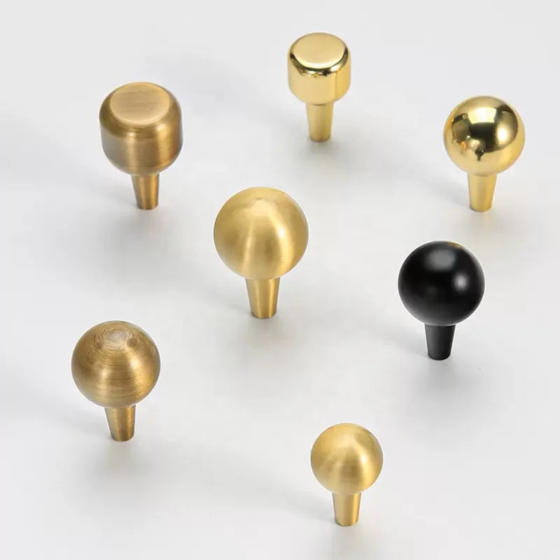 Hot Sale Black Gold Antique Brass Handle Kitchen Cabinet Knobs