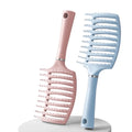 Nylon Comb With Hollow Design Scalp Massaging Comb Nylon Detangling Brush Salon Hairdressing Tools