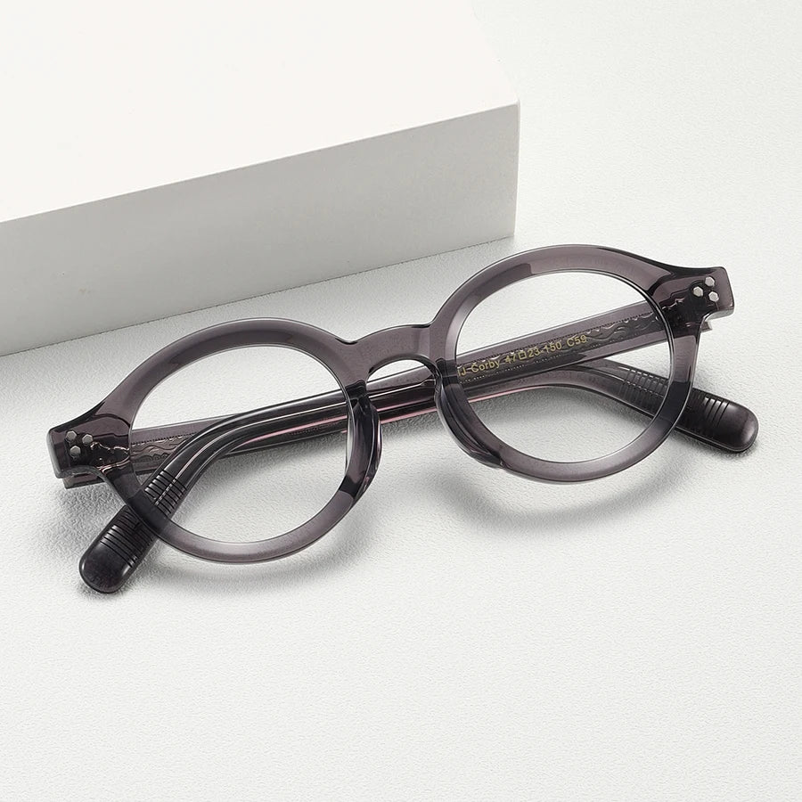CS-OBJ Corby New Titanium Metal Unisex Frames Glasses Optical Eyewear Retro Style Eyeglasses Frames