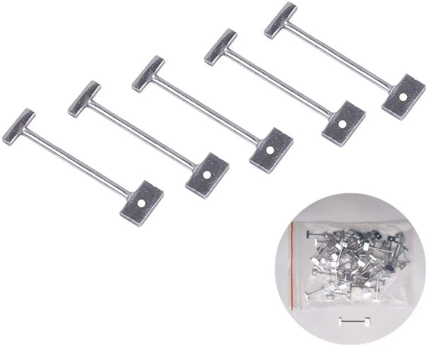 Industrial DIY OEM Stainless Steel Reusable Tile Leveling System Kit 0.35+1.0+1.5+1.5 Lengthen Tile Spacers Brick Floor Needles