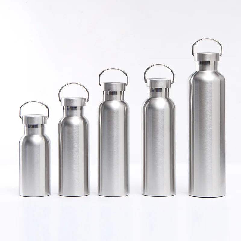 Portable Vacuum Thermos Double Wall Stainless Steel Water Bottle