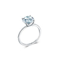 Classical Main Stone 5A Zircon Wedding Rings Custom S925 Silver Rings Wedding Rings for Couple