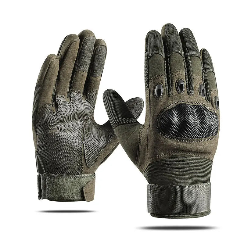 Custom Made Logo Men Combat Fullfinger Hard Knuckle Tactical Gear Gloves Tactical Gloves