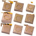 Stainless Steel Classic Snake Chain Bracelet En Acier Inoxydable Gold Color 18k Waterproof Heart Bracelets for Women and Men
