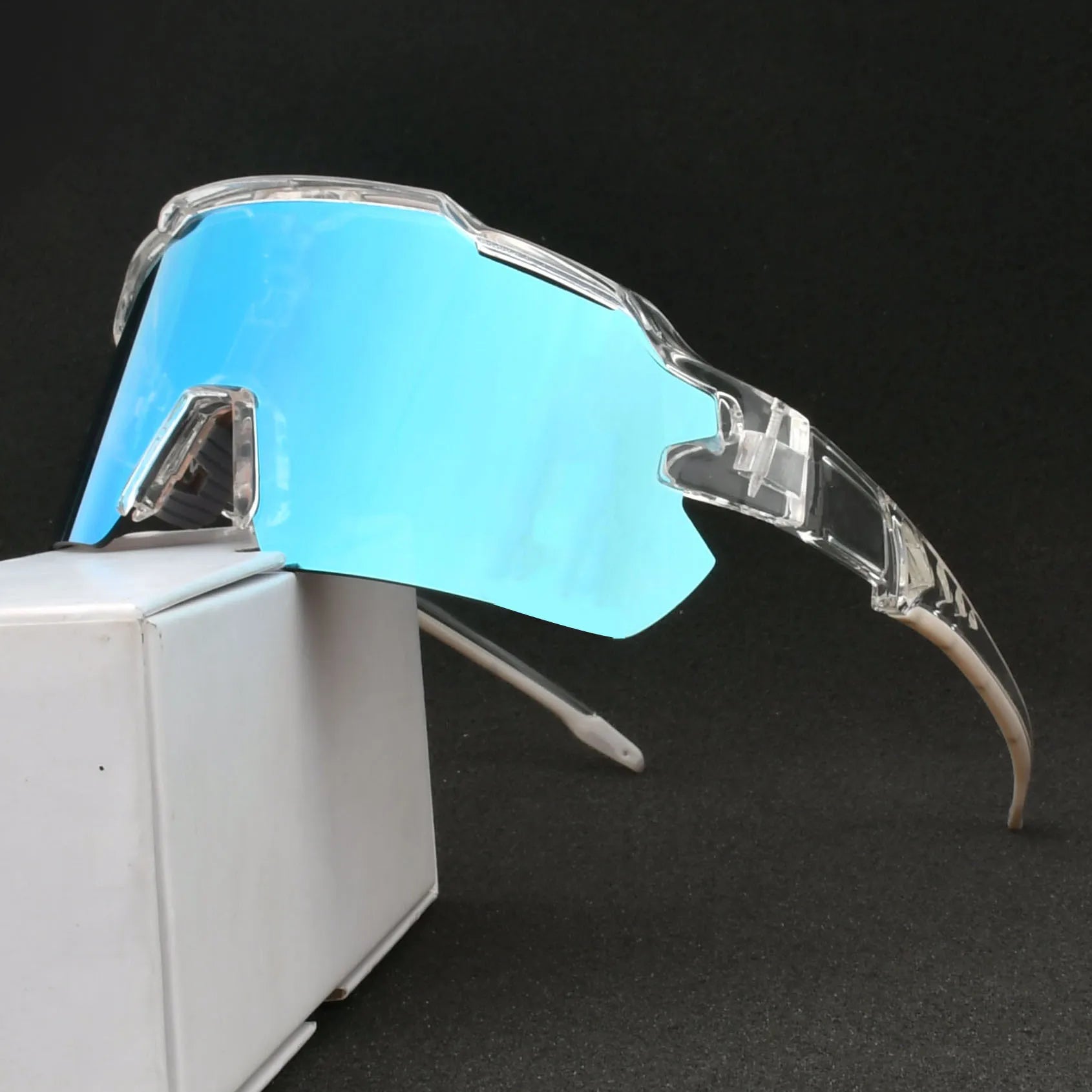 2026 Custom logo Brand Discoloration Polarization Windproof Day and Night Sports Sunglasses Cycling Glasses