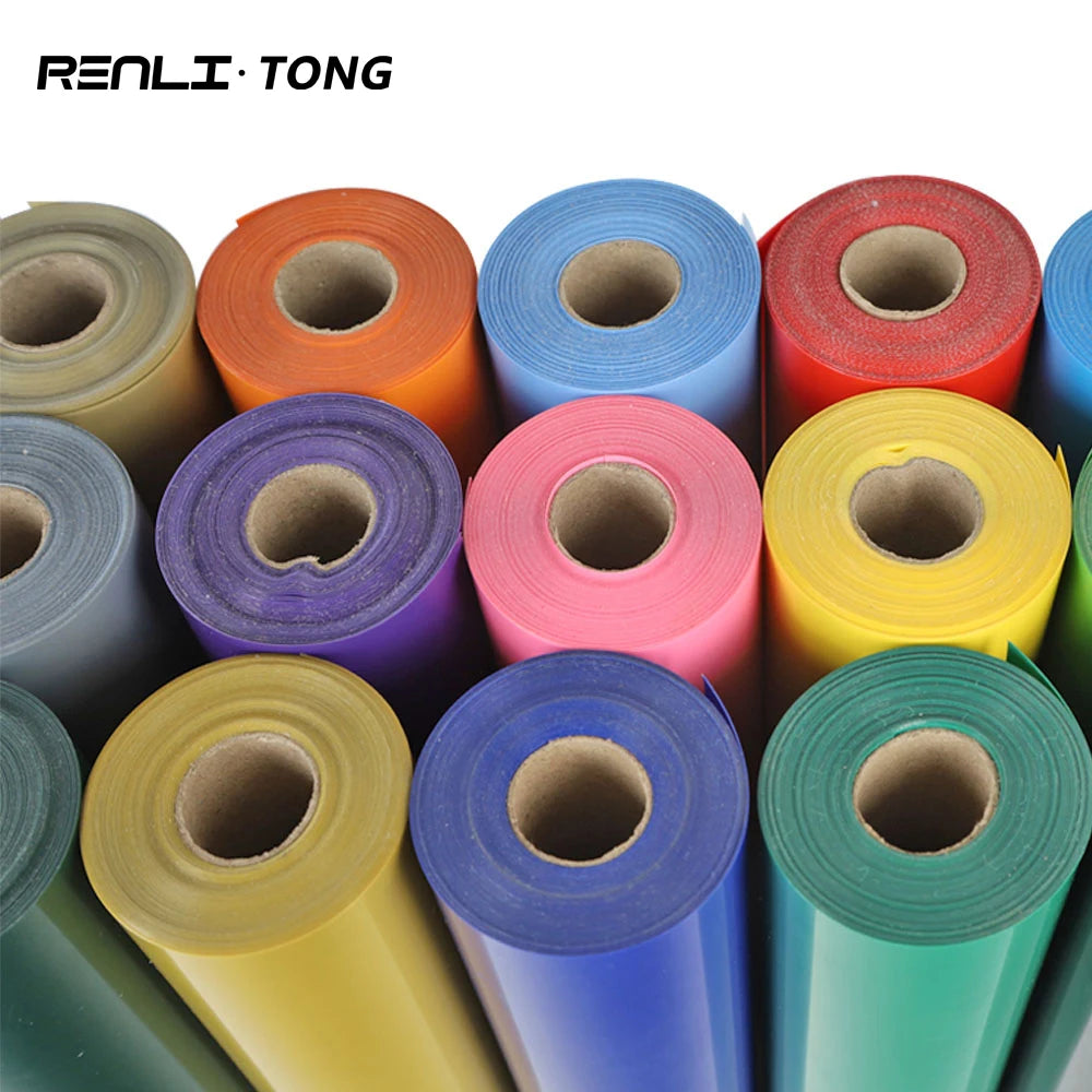 Renlitong Pretty Best Htv Textile 20 Colors PVC Heat Transfer Vinyl Roll Iron for Cutting Machines T-Shirts DIY Design Flex