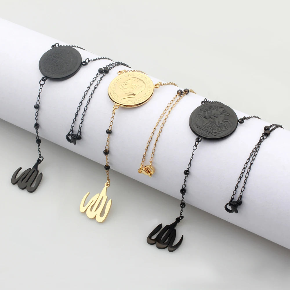 New Islamic Allah Pendant Charms Choker Necklace Religious Muslim Jewelry