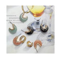 Wholesale Fine Chunky Geometric C Shaped Earrings Fashion Colorful Acrylic Resin Earrings for Women Jewelry