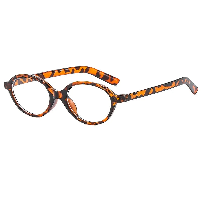 Frame for Women Retro Oval Glasses Frame Artistic Blue Light protection Glasses