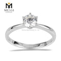 Messi Jewelry DEFG/VS-SI 0.5ct CVD HPHT Lab Grown Diamond Ring Six Prong Setting Wedding Engagement Diamond Ring