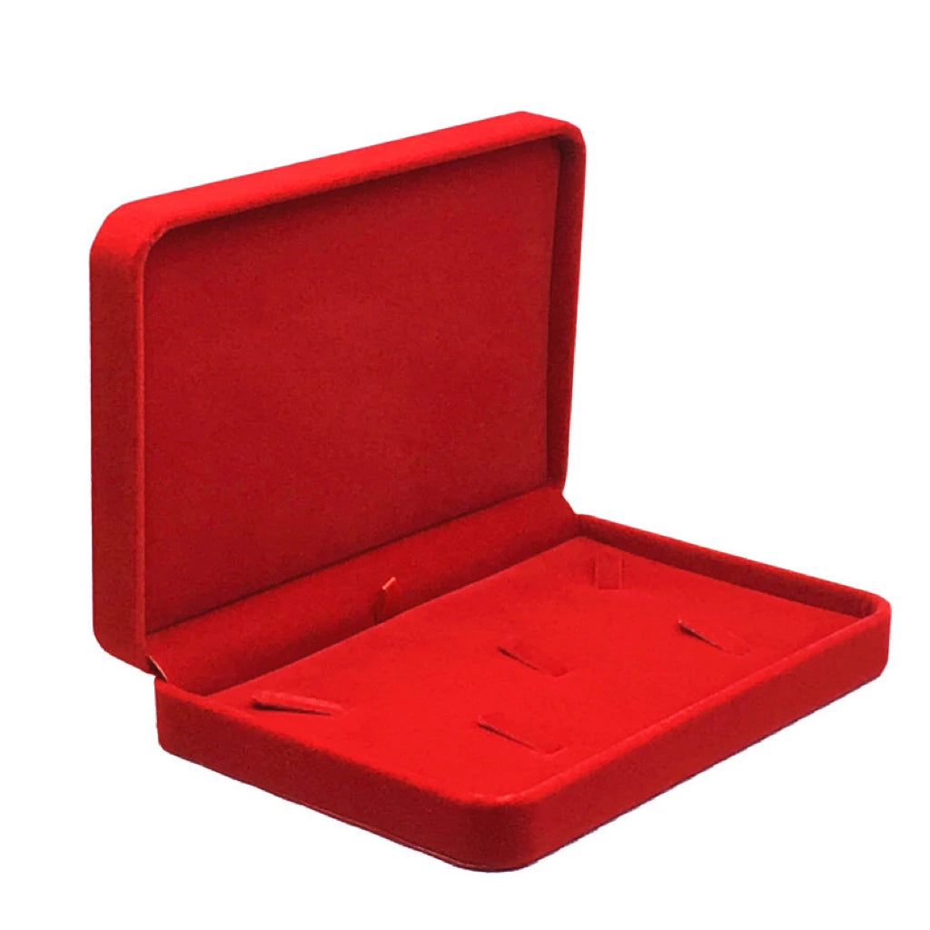 Tray Showcase Ring Necklace Luxury Display Velvet Jewelry Storage Box Large Velvet Necklace Box