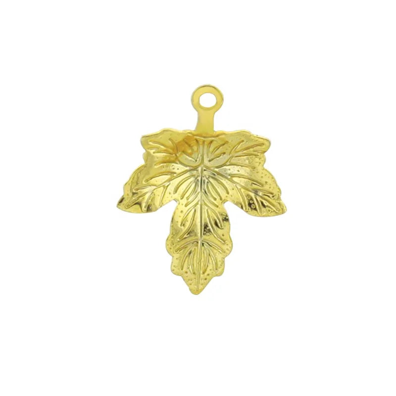 Diy Jewelry Making Set Stainless Steel Charms for Jewelry Making Gold Maple Leaf Necklace Pendants for Jewelry Making