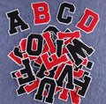 Wholesale Stock 26 Letter Patch Sticker Towel Embroidered Patch Clothing Accessories
