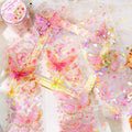 2M/Roll Pet Tape Butterfly Elegant Series Laser Gold DIY Journal Decorative Source Material Loop Stickers 5 Options