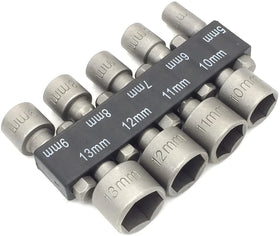 Power Hand Driver Drill Tools Set Metric Socket Wrench Power Nuts Driver Hex Shank Drill Bit