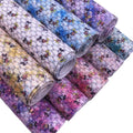 Eco-Friendly Cartoon Characters Embossed Chunky Glitter PU Leather Fabric Woven Backing Abrasion-Resistant Anti-Mildew Bags