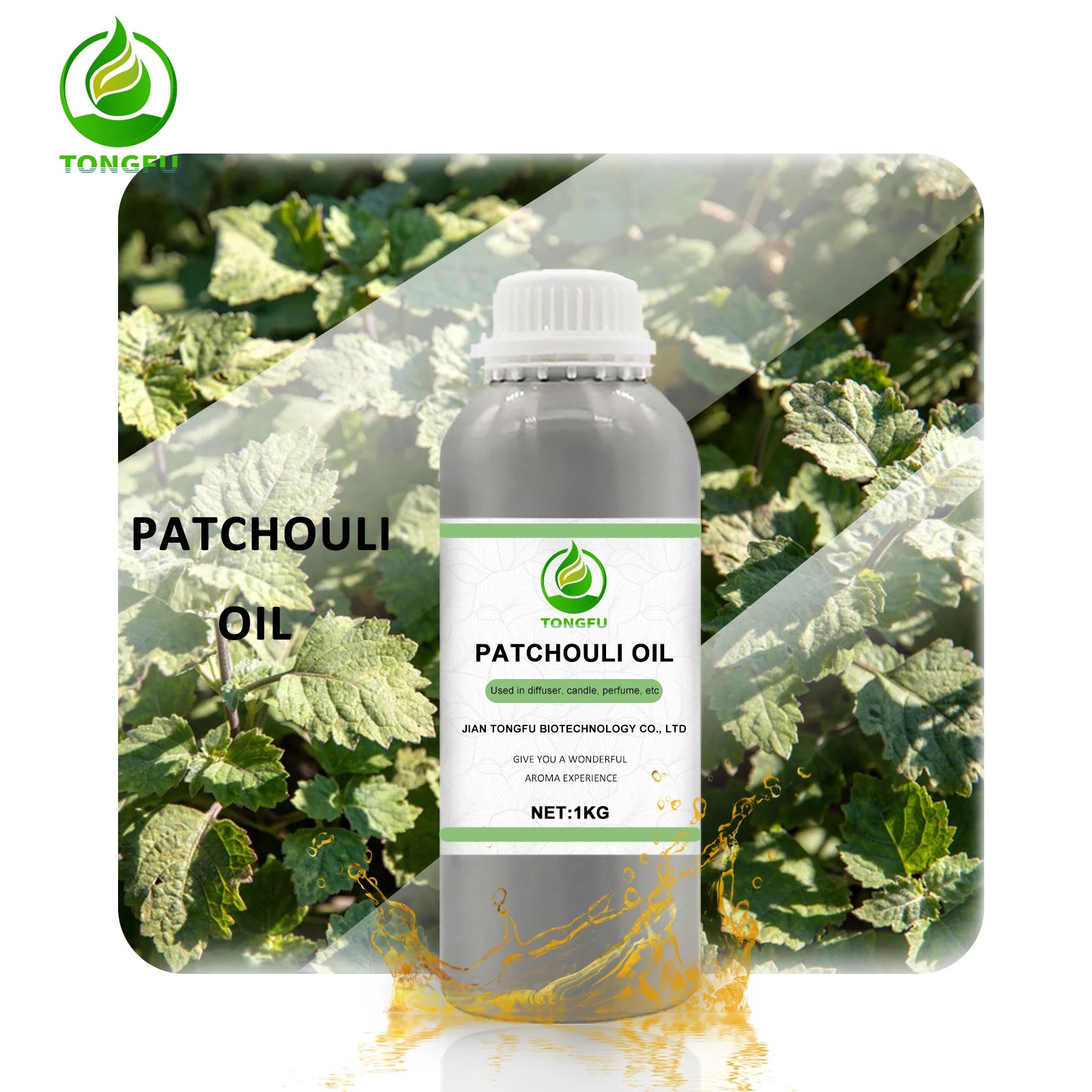 Customized Logo Pure Essential Patchouli Oil Fragrance Oil for Perfume and Cosmetics