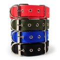 Wholesale Customized Nylon Dog Collar with Solid Pattern Adjustable Metal Buckle Multi-Use for Dogs