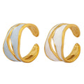 Factory Wholesale Price Blue Ring Stainless Open Asymmetric Ring